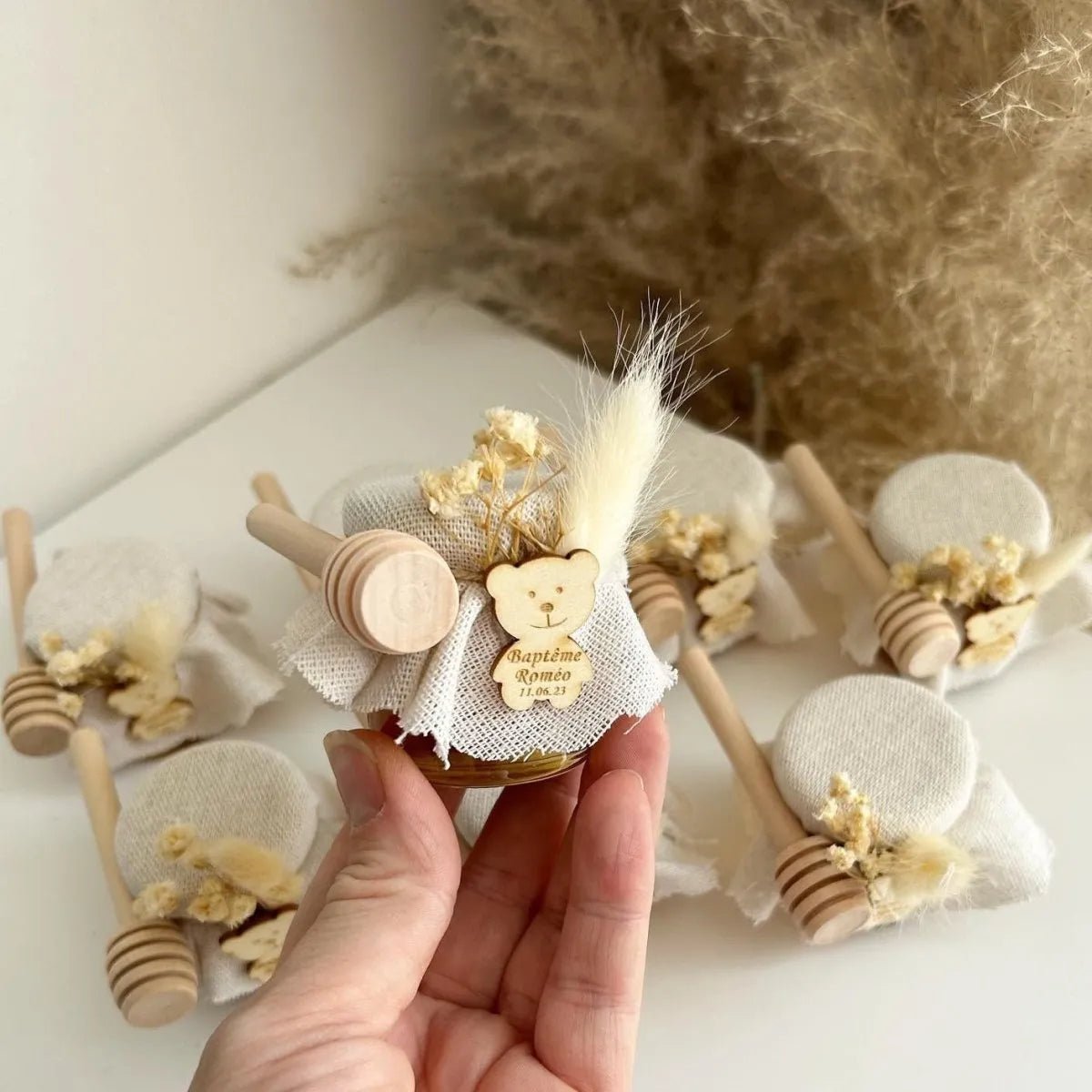 Honey Jar Guest Gift for Baptism